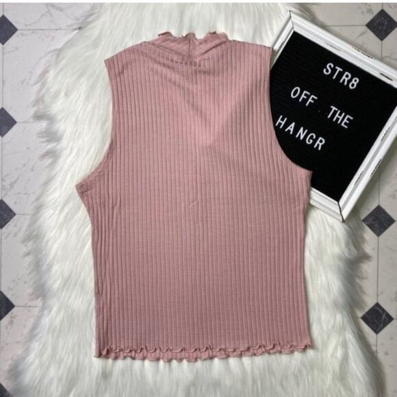 NWOT Candie's pink turtle neck tank top
size Large new without tags - Picture 2 of 5